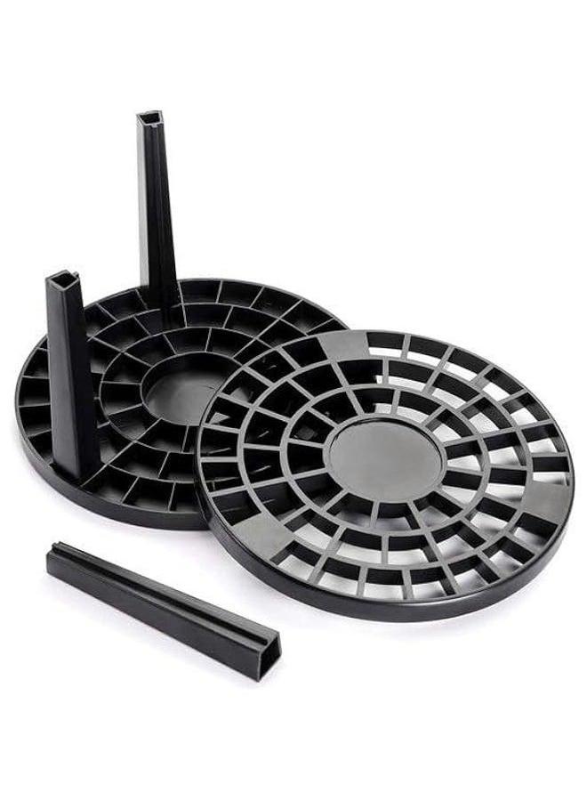 49 Holes Paint Brush Holder Stand-Artist  Makeup Brushes for Pens, Pencils or Small Tools (Black) - Image 1