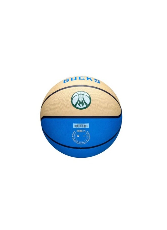 Wilson - 2024-2025 NBA Team City Edition Icon Milwaukee Bucks Basketball   Size: 7 - Image 1