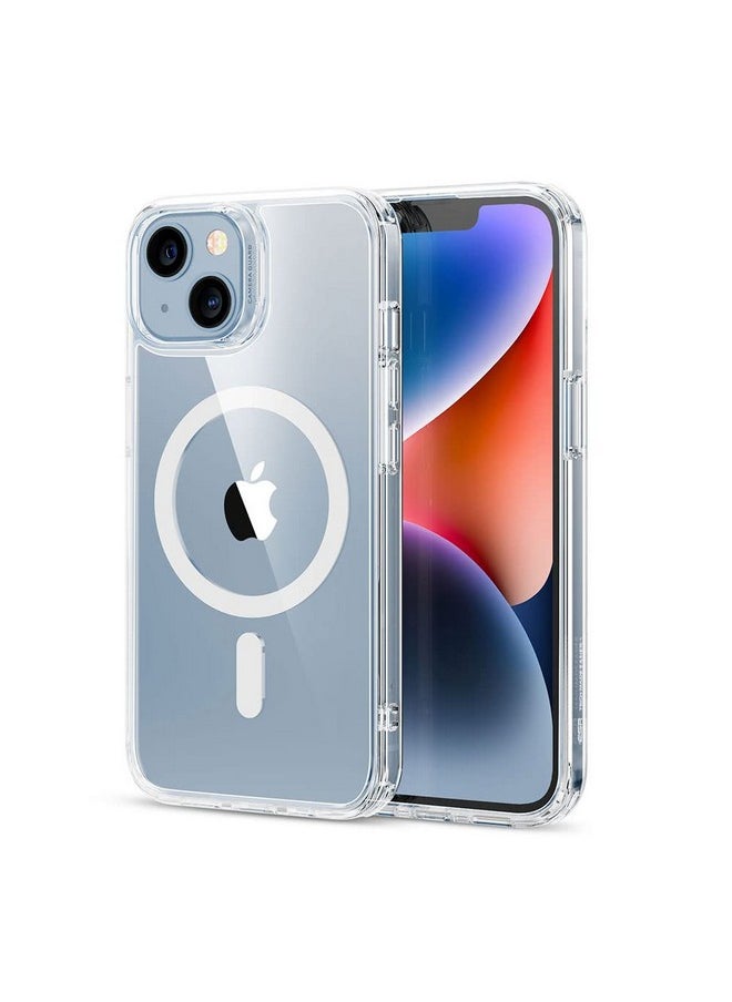 اي اس ار غطاء ESR لهاتف iPhone 13/14، متوافق مع MagSafe، مقاوم للخدش، رفيع ونحيف، حماية كلاسيكية من الصدمات بدرجة عسكرية، TPU، جراب خلفي مغناطيسي، شفاف  - Image 1