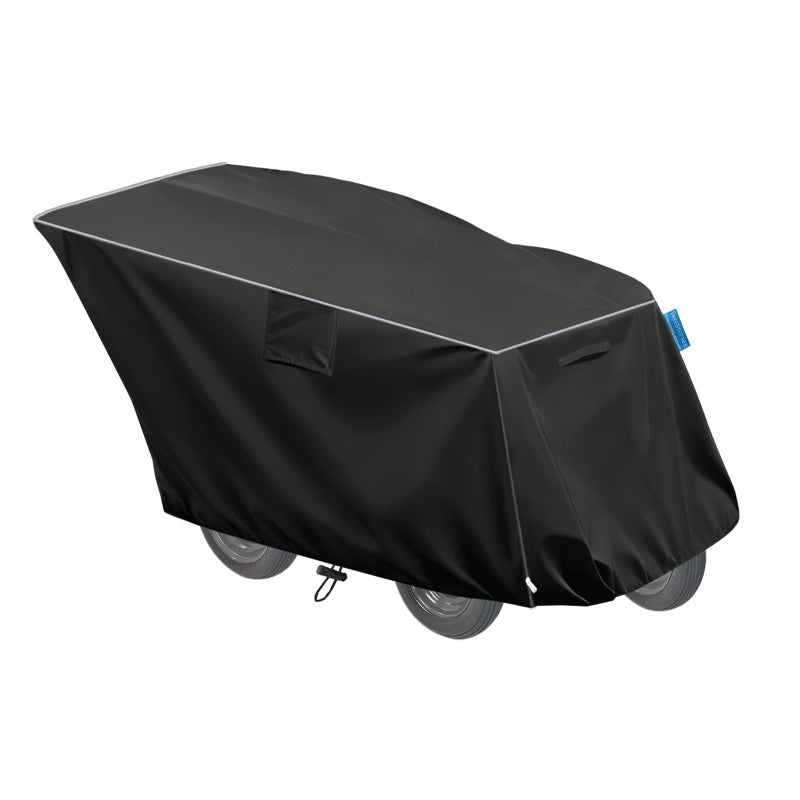 VeyoStories 6 Passenger Seater Stroller Cover Heavy Duty 600D Oxford Cloth Waterproof Dustproof Easy to Install Clean Black 6 Passenger Cover - Image 2