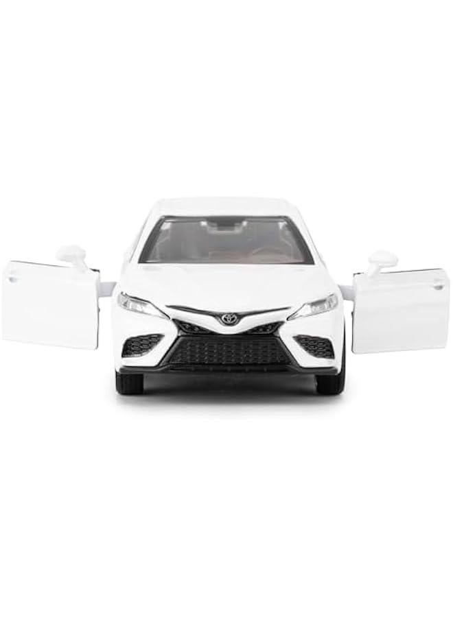 1:36 Camry XSE Car Model, Diecast Pull Back Model Toy Car, Doors Open, Collection Kids Toy for Aged 3 and up, Gift White - Image 5