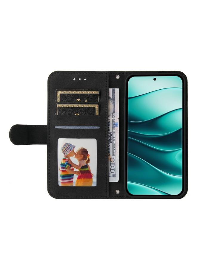 S-TOP Case For Redmi Note 14 Pro 5G / Note 14 Pro+ 5G Skin Feel Life Tree Metal Button Leather Phone Case - Image 4