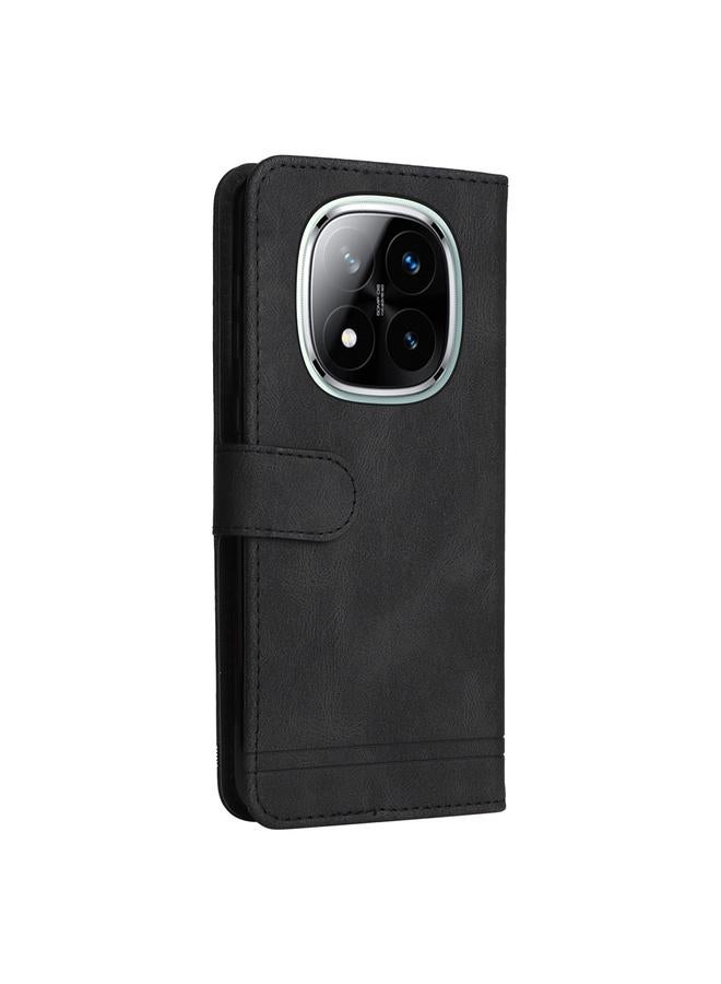 S-TOP Case For Redmi Note 14 Pro 5G / Note 14 Pro+ 5G Skin Feel Life Tree Metal Button Leather Phone Case - Image 3