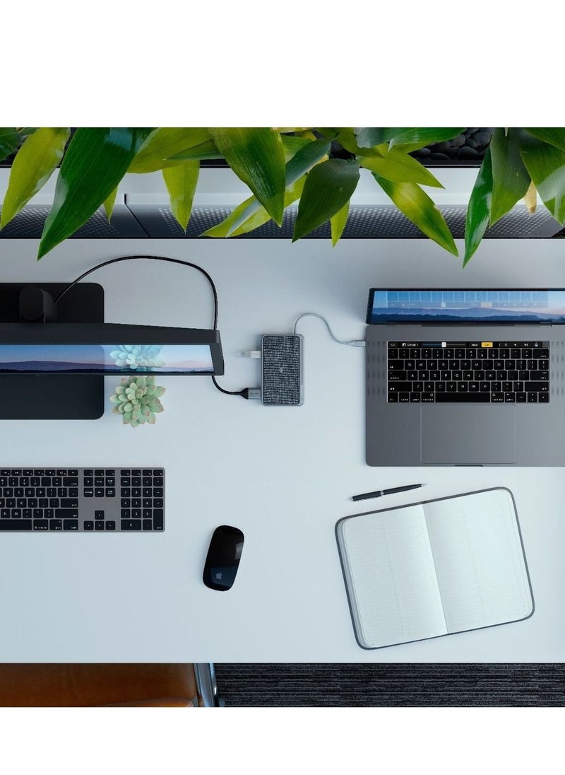 ALOGIC Alogic USB-C Dock Wave All-in-One/USB-C Hub with Power Delivery Space Grey  - Image 4