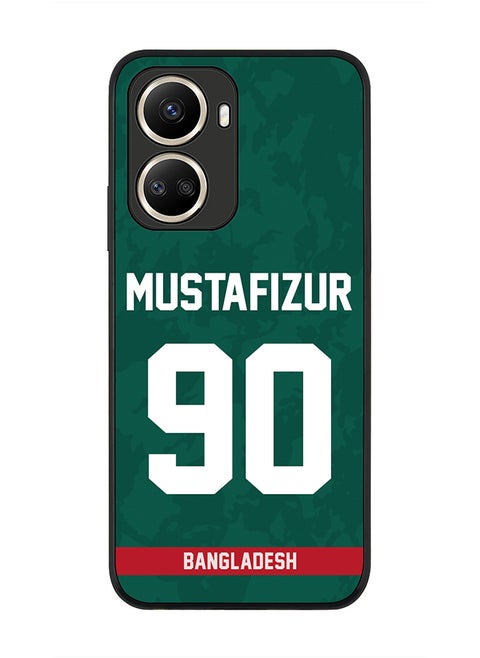 Rugged Black Edge Case for Huawei nova 10 SE, Slim fit Soft Case Flexible thin Cover - Player Name - Mustafizur Rahman, Jersey Number- 90