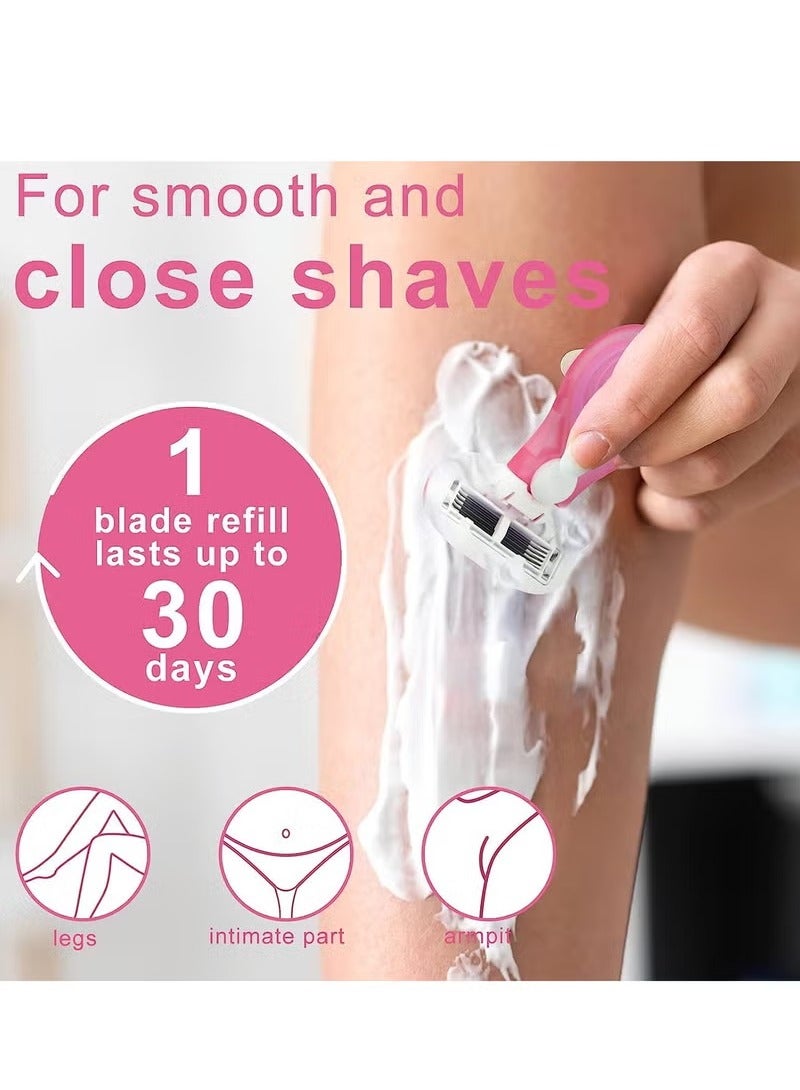 general Mini Razors for Women On The Go,Extra Smooth 3 Blade Shaving Razors for Women,Includes 1 Women's Mini Razor and 1 Travel Case, Pink,Travel Essentials for Women - Image 4