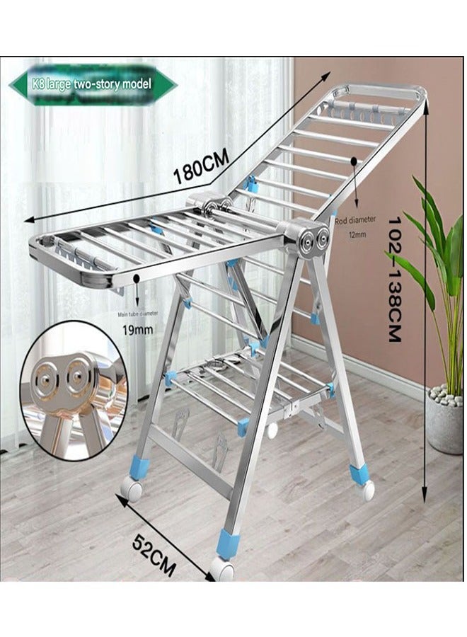 إن كي أكس طراز K8 الرائد ذو المحور المزدوج السميك والغامق مقاس 1.8 متر، ذو الطبقة المزدوجة الكبيرة - Image 1