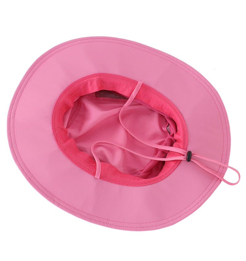 Connectyle قبعة سفاري شمسية للنساء من كونكتايل UPF 50+ مع حماية من الأشعة فوق البنفسجية (وردي فاتح) - Image 5