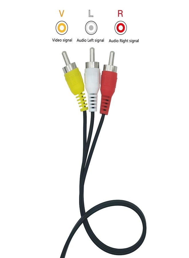 AILTECK 6FT RCA Audio Video Composite Cable, 3 Male to 3 Male RCA AV Cable for TV Projector Amplifier Speaker - Image 2