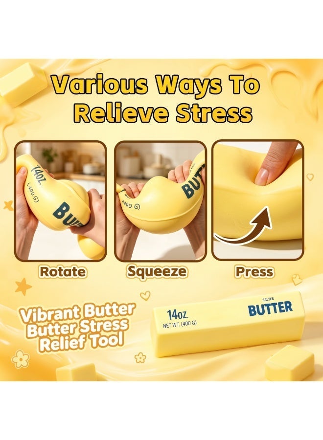 StarKids Butter Bar Squishy Toy, Slow Rising Soft Squeeze Stress Relief Toy, Yellow - Image 5