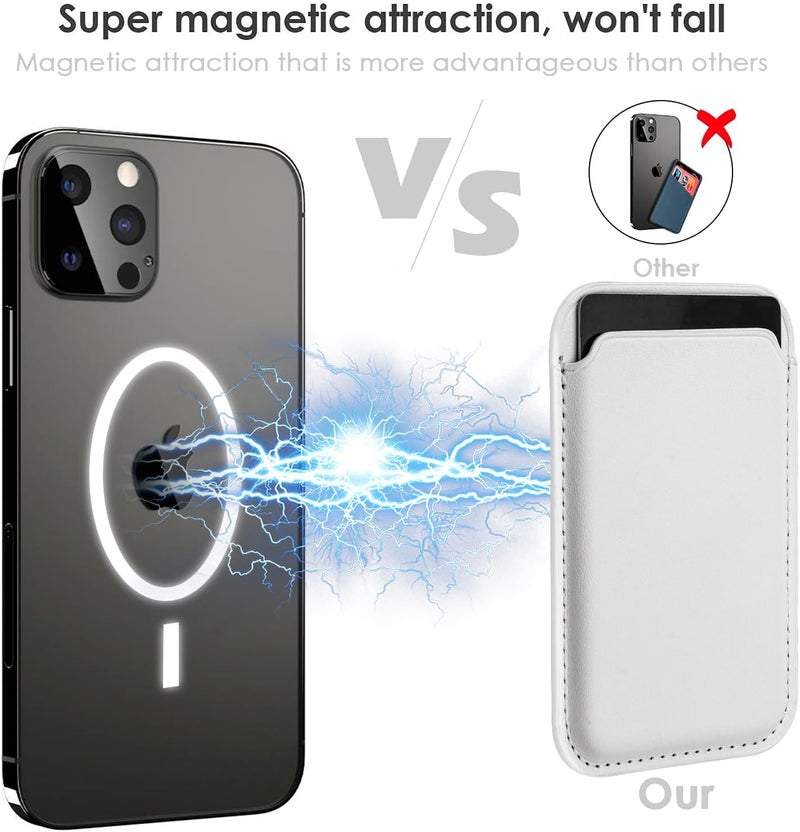 WALLFID Mag-Safe Wallet Leather Compatible with iPhone 15/14/13/12 Pro/Max/Plus/Mini,RFID Card Holder with Mag-Safe Magnet - Image 2