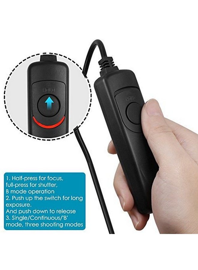 AFUNTA 3.3Ft Shutter Release Remote Control With 11.4Ft Extension Cable 2.5Mm Afunta Rs60E3 Wired Remote Control Switch Cord Replacement Compatible 70D 100D 1200D Digital Camera Dslr - Image 4