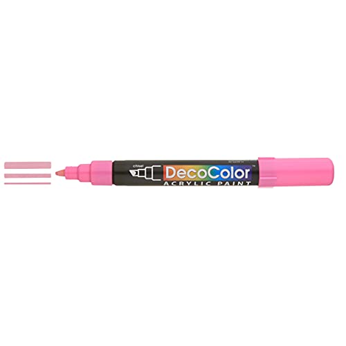 Marvy Uchida Uchida 315-C-9 Marvy Deco Color Chisel Tip Acrylic Paint Marker, Pink - Image 2