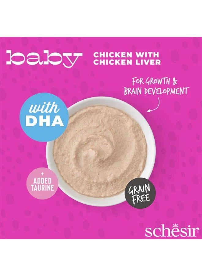 Schesir Schesir Baby Mousse Kitten - Chicken With Chicken Liver  - Image 4
