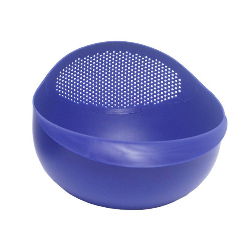 Cutting Edge Essentials Multipurpose Food Strainer Colander Fruit Basket Pasta Rice Strainer Vegetable Strainer Kitchen Sieve Washing Bowl Unbreakable Set of 2 Blue 1 x Big 1 - Image 5