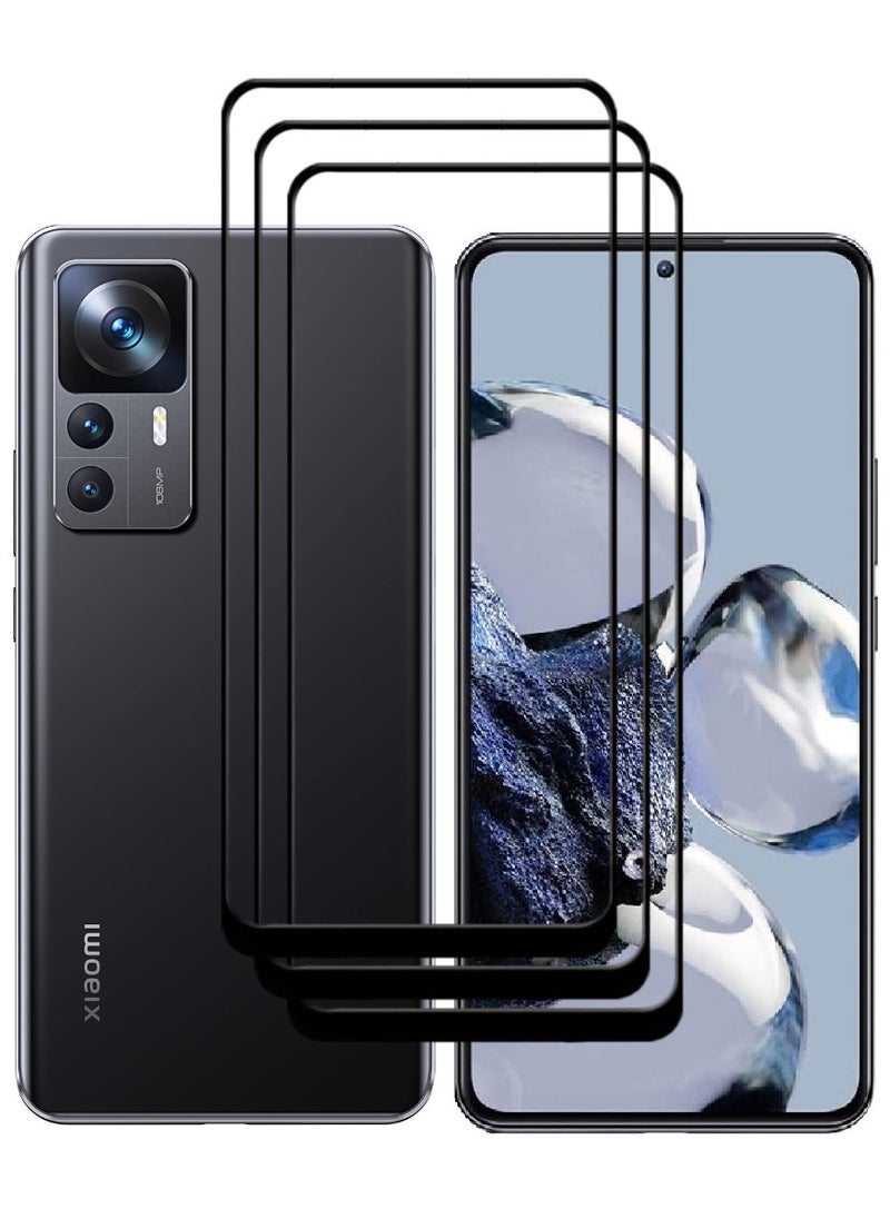 ACLIX 3 Pieces Antistatic ESD Dustproof Premium Quality High Definition Tempered Glass Screen Protector Designed For Xiaomi 12T Pro - Image 1