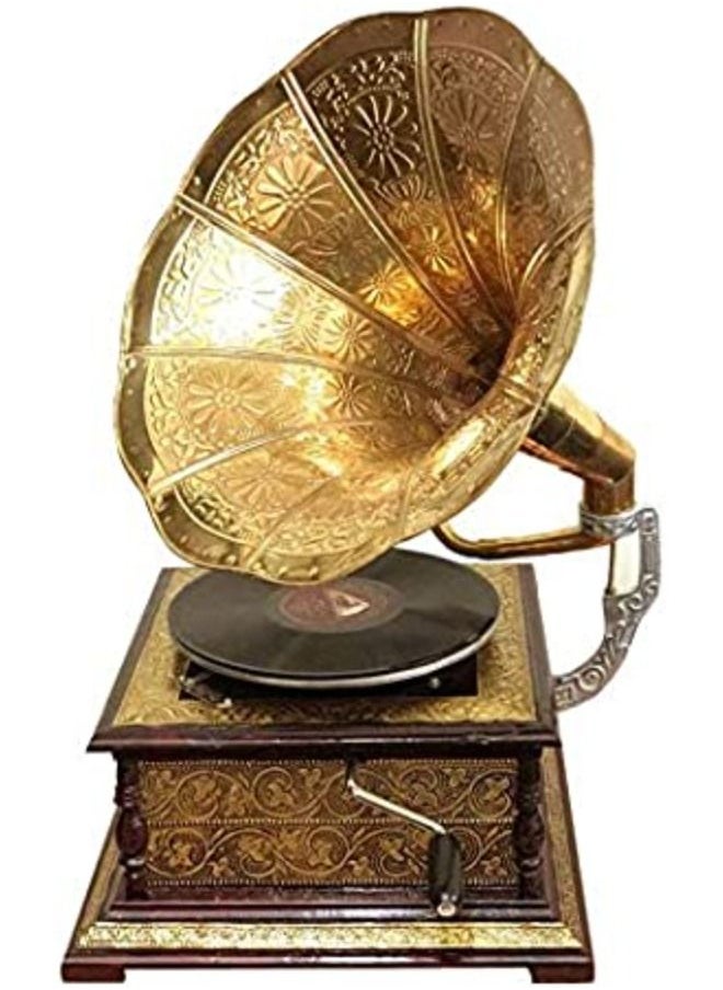 QUESERA - Gramophone Player Original Working Gramophone Record Player - Image 1