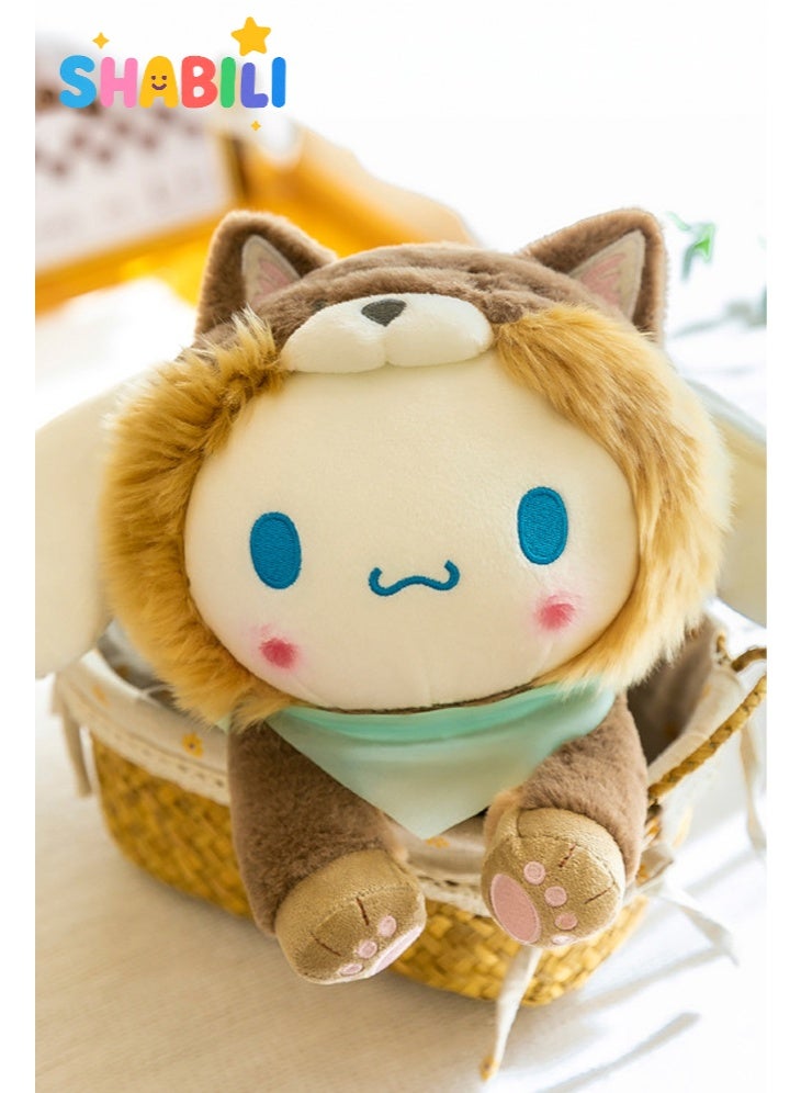 SHABILI Soft Crystal Velvet Plush Doll Toy for Girls and Baby, Cute Hooded Stuffed Dolls with PP Cotton Filling for Hugging Sleeping and Home Decor, 35cm Cuddle Gift for Kids and Plush Lovers in Daily Use - Image 3