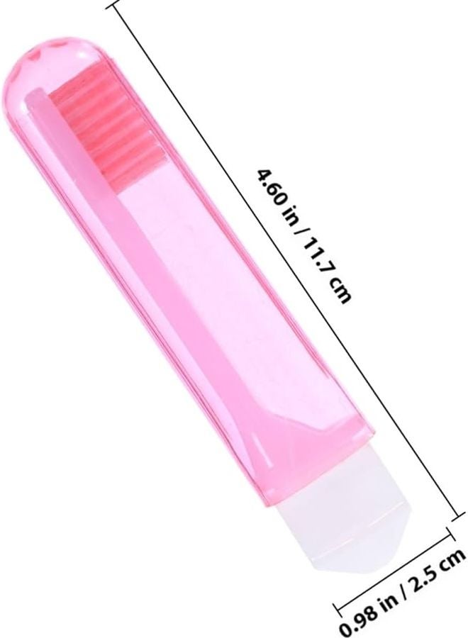 4Pcs Portable Travel Toothbrush Soft Bristles Folding Design Camping Outdoor Use Compact Easy Store - Image 3