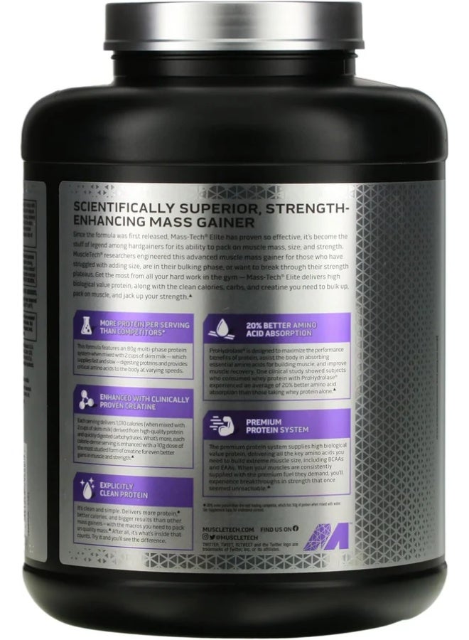 MuscleTech Mass Tech Elite [6 Lb] + Sport Bag - Image 4