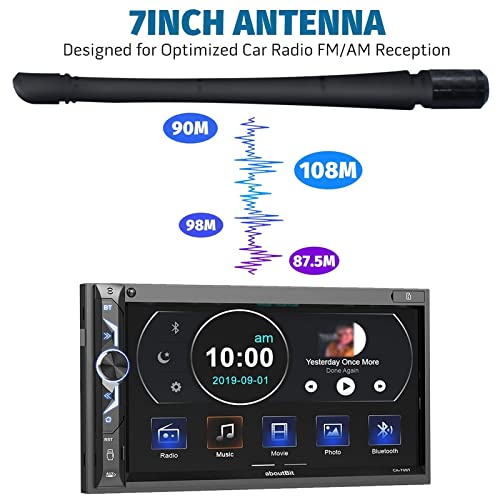 GZSH Antennas for Ford F150 (2009-2026) 7 Inch Rubber Antenna Replacement Car Wash-Proof Radio Antenna Truck Short Antenna Ford F150 Accessories Carbon Fiber - Image 4