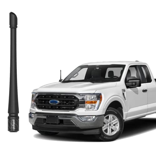 GZSH Antennas for Ford F150 (2009-2026) 7 Inch Rubber Antenna Replacement Car Wash-Proof Radio Antenna Truck Short Antenna Ford F150 Accessories Carbon Fiber - Image 1