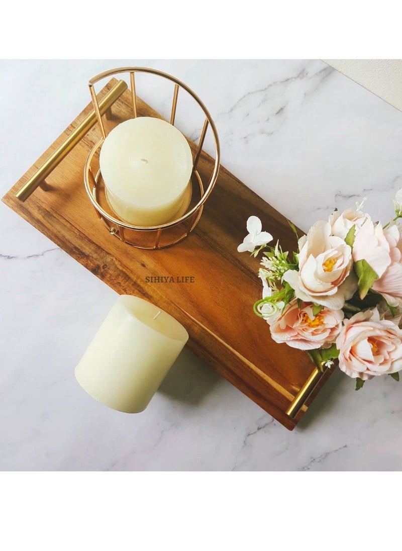 SIHIYA LIFE Set of 2 Ivory Pillar Candles| 3 x 3inch | Unscented & Dripless Candles for Decor, Events, Restaurants | Natural Wax with Cotton Wicks | 40 hrs/candle Burn Time  - Image 2