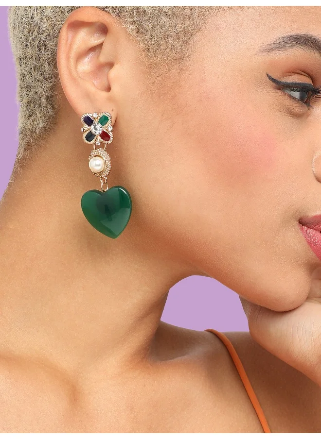 SOHI Ethnic Drop Earrings