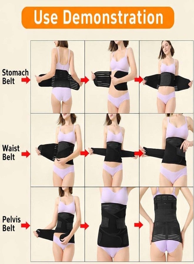 Dr Helix 3-in-1 Postpartum Support Belt for Women After Delivery | Waist, Belly & Pelvic Recovery Wrap | Adjustable Breathable Abdominal Binder for C-Section & Natural Birth Recovery - Image 5