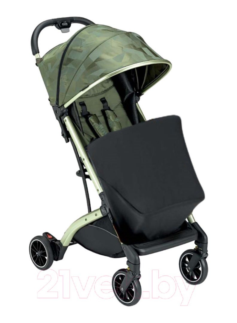 cam عربة أطفال كومباس - خضراء، من 0 إلى 4 سنوات مع إطار من الألومنيوم، وحزام أمان بخمس نقاط - Image 2