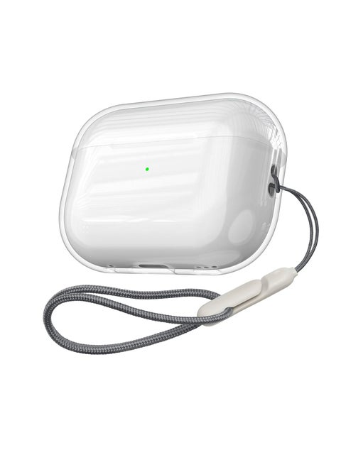 AirPods Pro 2 Case Soft TPU Protective Cover [Front LED Visible][Anti-Yellowing] Compatible with AirPods Pro 2nd Generation(USB-C/Lightning Cable)(Clear)