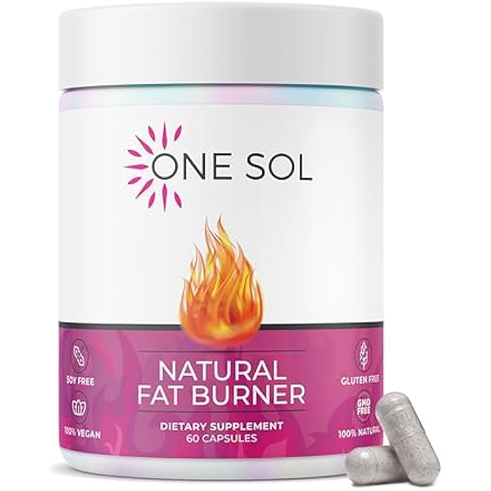 One Sol Fat Burner for Women, Natural Metabolism Booster, Burn More Calories, Boost Energy & Mood, Curb Appetite & Stop Cravings, No Crash or Jitters, All-Natural Ingredients, Gluten & Soy Free - Image 1