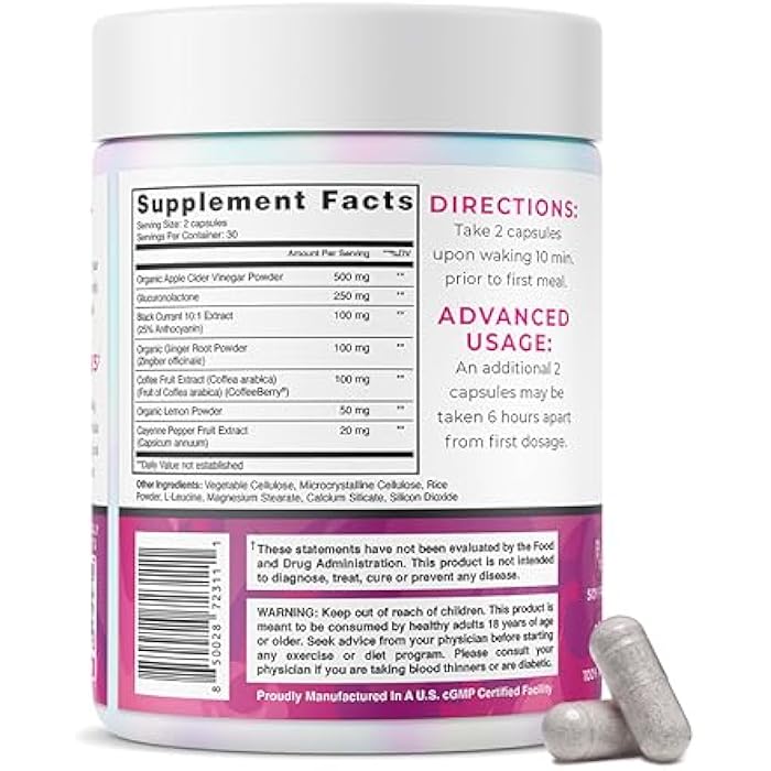 One Sol Fat Burner for Women, Natural Metabolism Booster, Burn More Calories, Boost Energy & Mood, Curb Appetite & Stop Cravings, No Crash or Jitters, All-Natural Ingredients, Gluten & Soy Free - Image 2