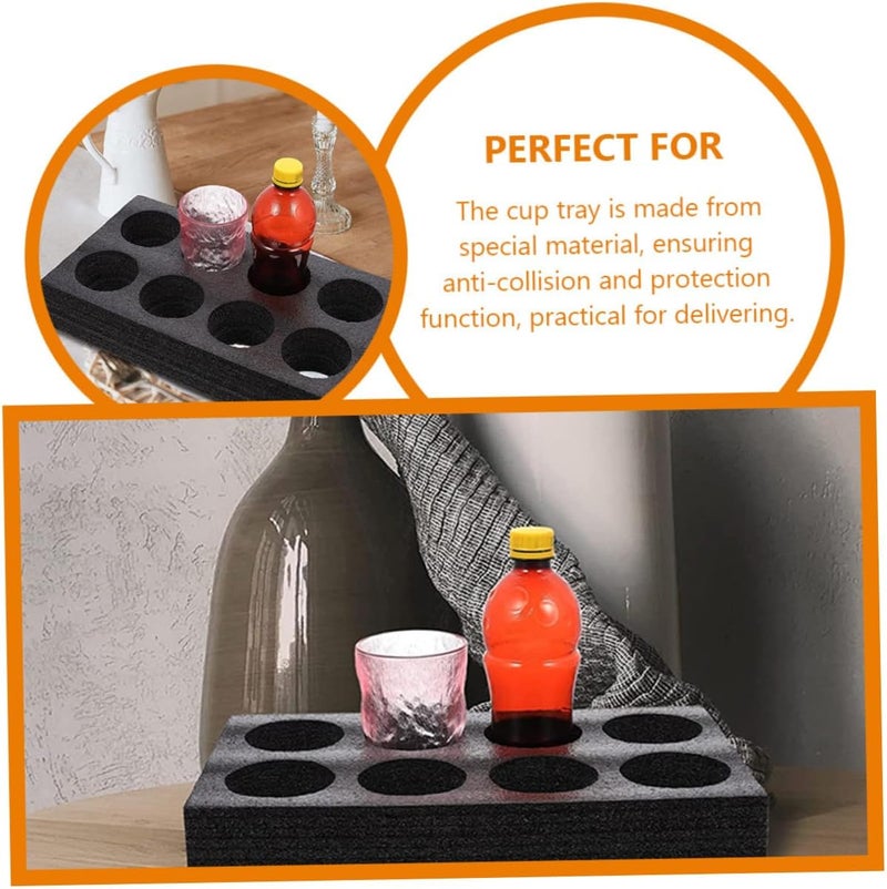 2pcs Coaster Drink Carrier Tray Cup Holder Coffee Mug Holder for Serving Tray Beverage Takeout - Image 3