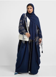 hayas closet Embroidered Cape Sleeve Abaya  - Image 5