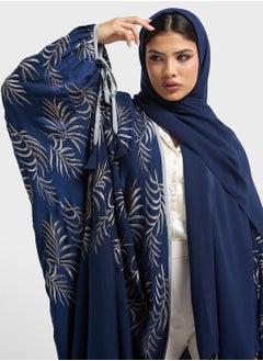 hayas closet Embroidered Cape Sleeve Abaya  - Image 4