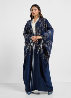hayas closet Embroidered Cape Sleeve Abaya  - Image 3