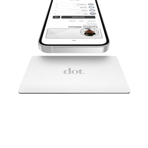 dot. Card Metal - Digital Business Card - Tap Compatible with iPhone & Android (White) - Image 1