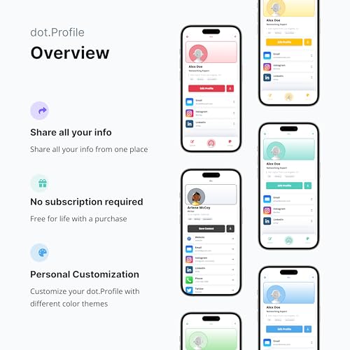 dot. Card Metal - Digital Business Card - Tap Compatible with iPhone & Android (White) - Image 3