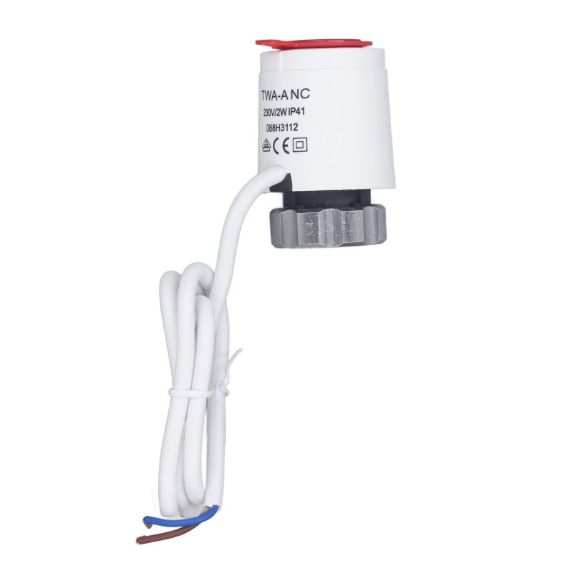 Electric Thermal Actuator M30x1.5mm Normally Closed 100N - 4mm Drive Compact Size PC Material for Heating Circuit Distributor Control - Image 1