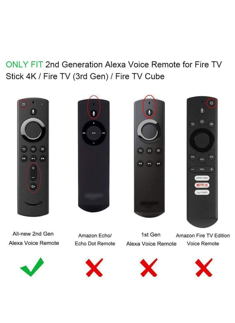 Raxoom Protective Cover for Fire TV Stick 4K / Fire TV (3rd Generation) Remote Control Silicone Cover Non-Slip Shock-Resistant Cover for Fire TV Cube - Image 2
