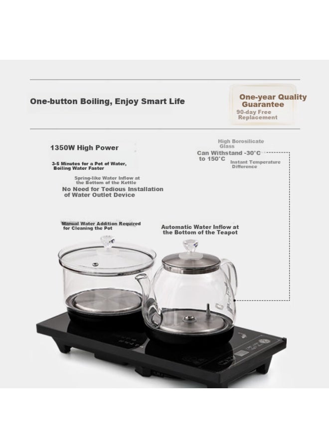 Tangfeng High-end Kung Fu Tea Set With Tea Table, Integrated Teapot, Tea Infuser, Tea Tray, And Complete Set - Image 1