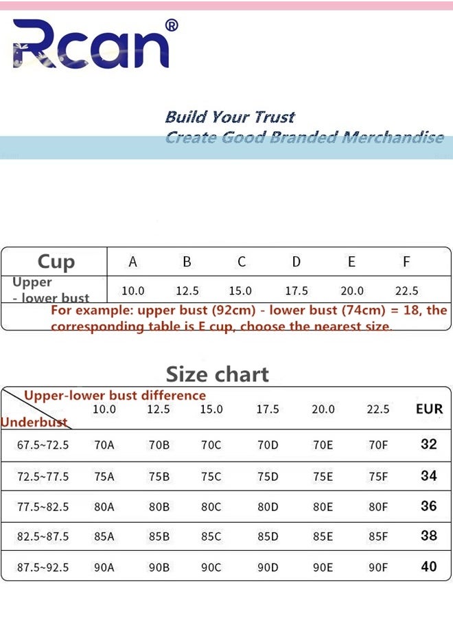 Rcan - Women's Smooth Deep U Shape Low Cut Bra Push Up Seamless Low Cut Backless Invisible Bra One Piece Soft Underwire Underwear Adjustable Multifunctional Lightweight Bra - Image 1