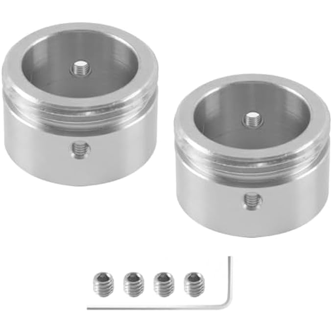 STAINLESS STEEL HEATING VALVE ADAPTER, 2 PCS OF THERMOSTATIC HEAD ADAPTERS WITHOUT STRIPES, RADIATOR VALVE RA ADAPTER TO M30 X 1.5 WITH HEXAGON WRENCH - Image 1
