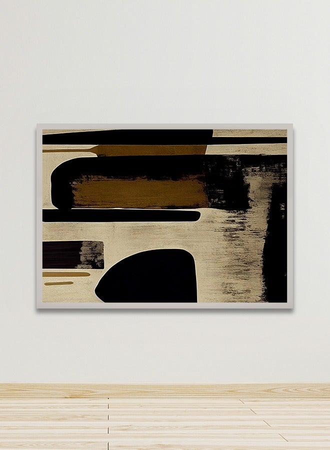 Marktna Canvas Wall Art For Wall Decoration Bohemian art Design With A Hollow Silver Frame Size 120x80cmOne Piece - Image 1