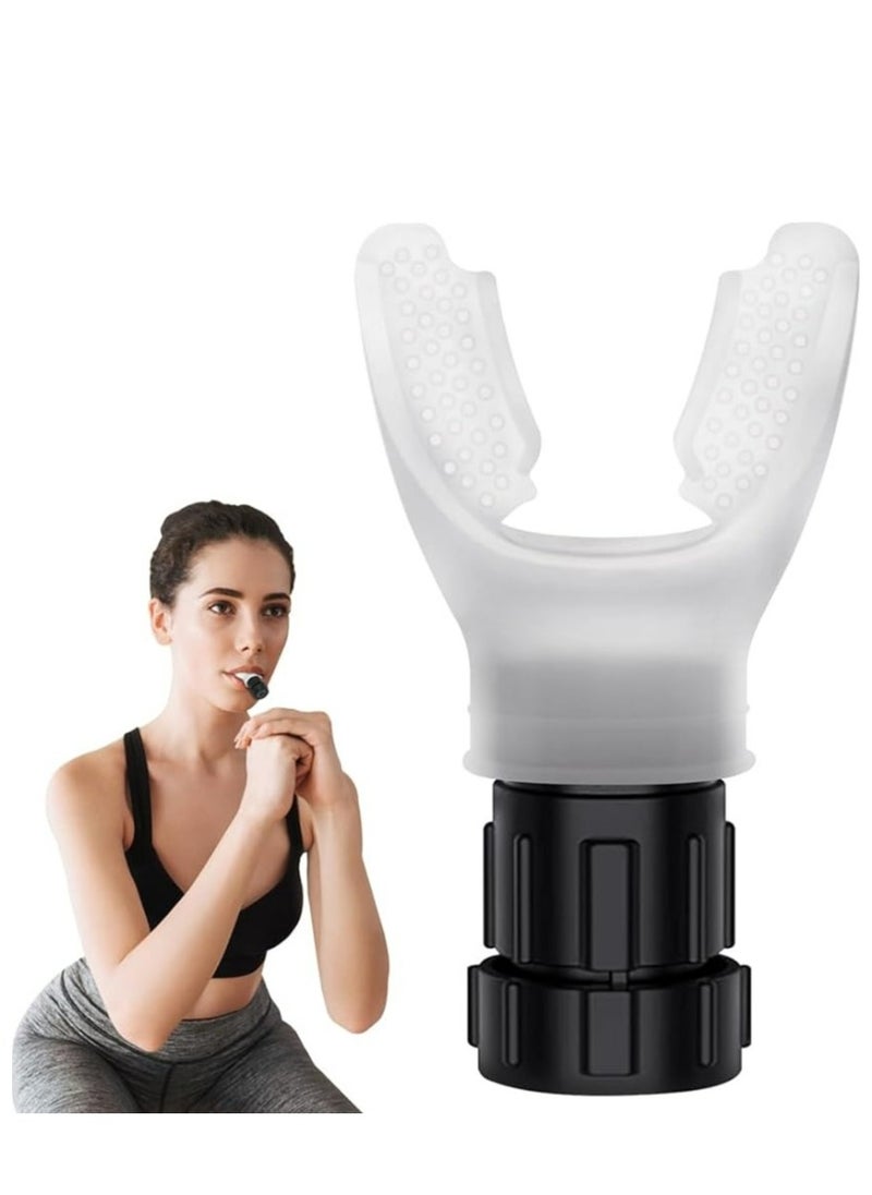 Generic - Breathing Trainer with Adjustable Resistance, Silicone Lung Exercise Device for Respiratory Muscle, Easy to Use & Clean - Image 1