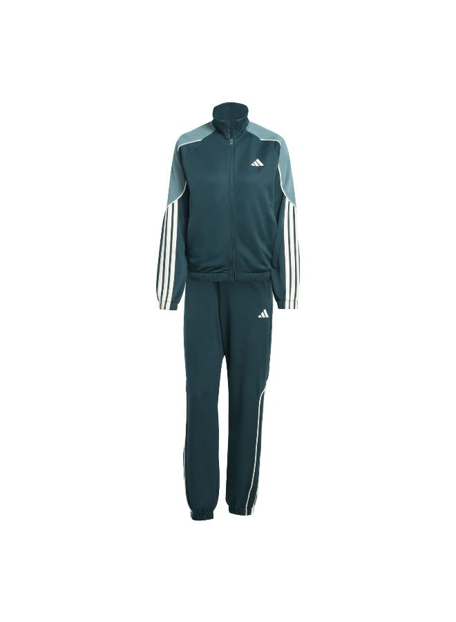 Adidas W Stadium Ts Green Training Suits For Women XS - Image 2