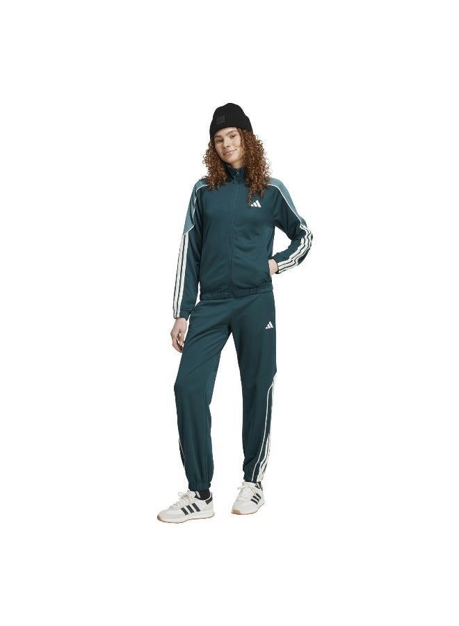 Adidas W Stadium Ts Green Training Suits For Women XS - Image 4