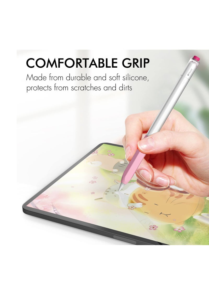 SYOSI Sleeve Pencil Case Compatible with Apple Pencil 2nd Generation, Dual Color Soft Silicone Protective Cover Non-Slip Sleeve Skin Compatible with Magnetic Charging and Double Tap - Image 2