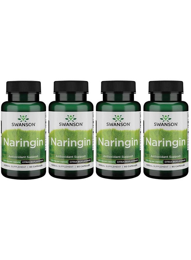 Swanson Naringin 500 Milligrams 60 Capsules (4 Pack) - Image 1